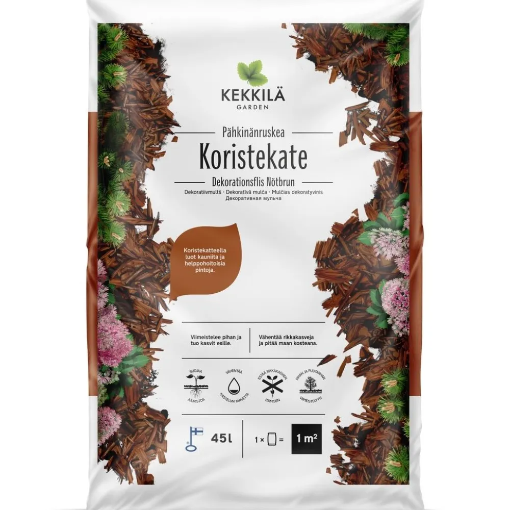 Clearance Kekkilä Koristekate Pähkinänruskea 60 säkkiä x 45 l lava 2700 litraa