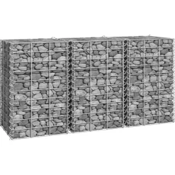 Online FinePRICE Korotetut kivikorit 3 kpl 30x30x50 cm rauta