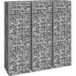 Online FinePRICE Korotetut kivikorit 3 kpl 30x30x50 cm rauta