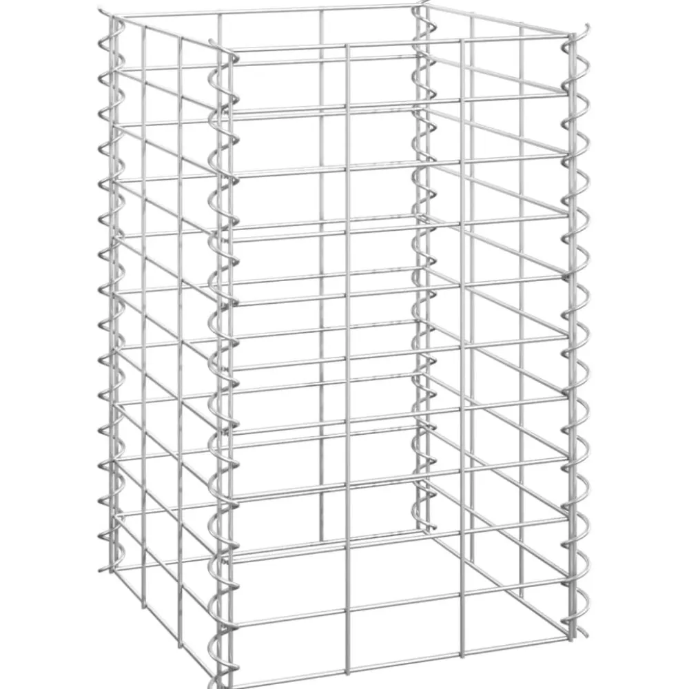 Online FinePRICE Korotetut kivikorit 3 kpl 30x30x50 cm rauta