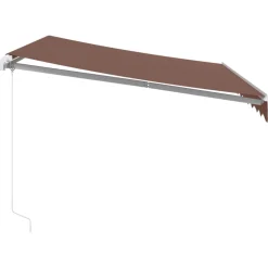 Clearance FinePRICE Käsin kelattava markiisi ruskea 300x250 cm (15633)