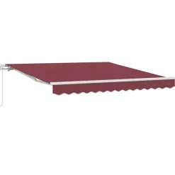 Discount FinePRICE Käsin kelattava markiisi viininpunainen 300x250 cm (15228)