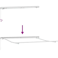 Discount FinePRICE Käsin kelattava markiisi viininpunainen 300x250 cm (15228)