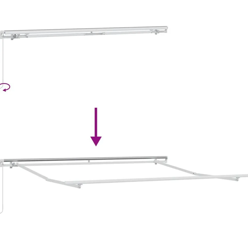Discount FinePRICE Käsin kelattava markiisi viininpunainen 300x250 cm (15228)
