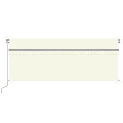 Sale FinePRICE Käsin sisäänkelattava markiisi verhot/LED 3,5x2,5 m kerma