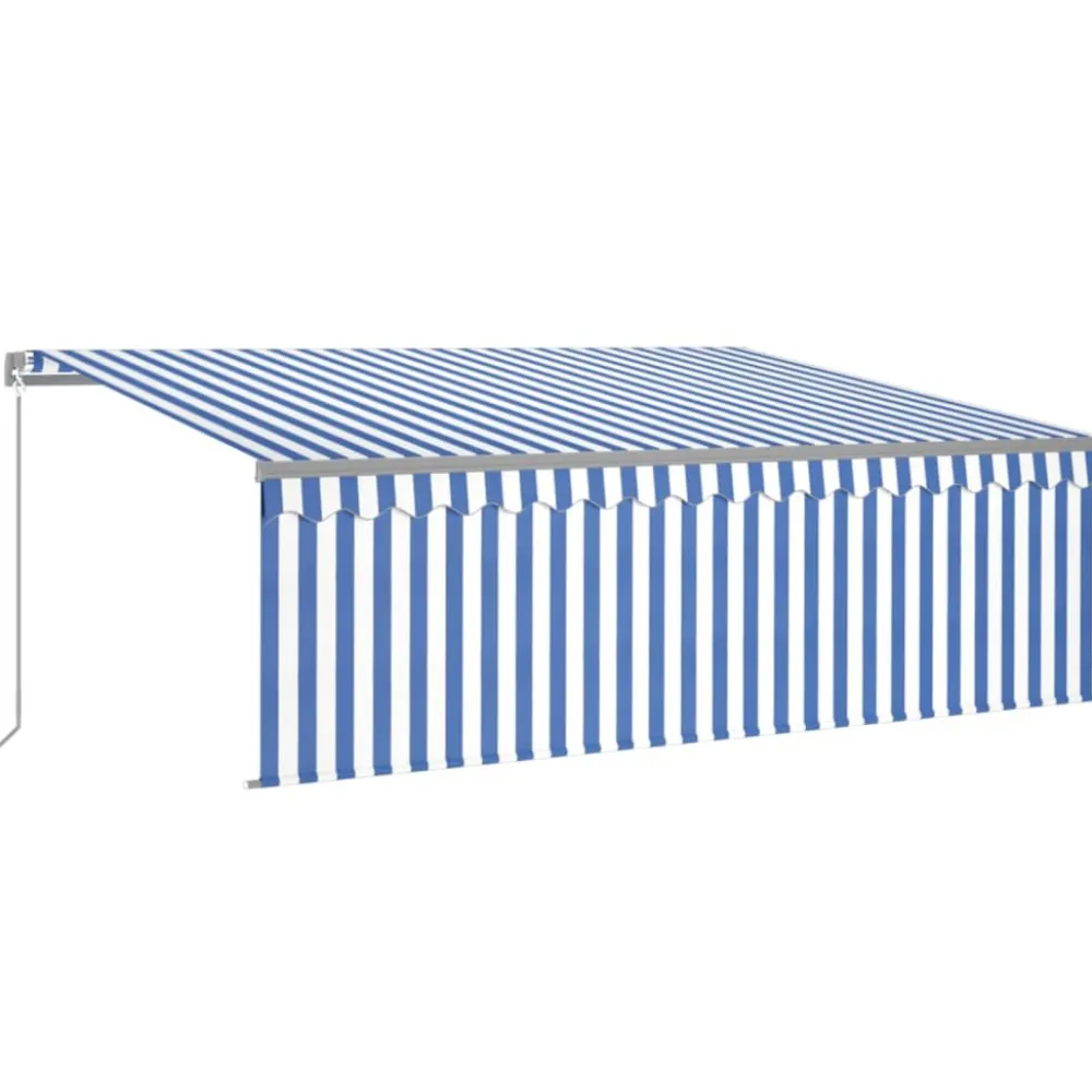 Sale FinePRICE Käsin sisäänkelattava markiisi verhot/LED 3,5x2,5 m kerma