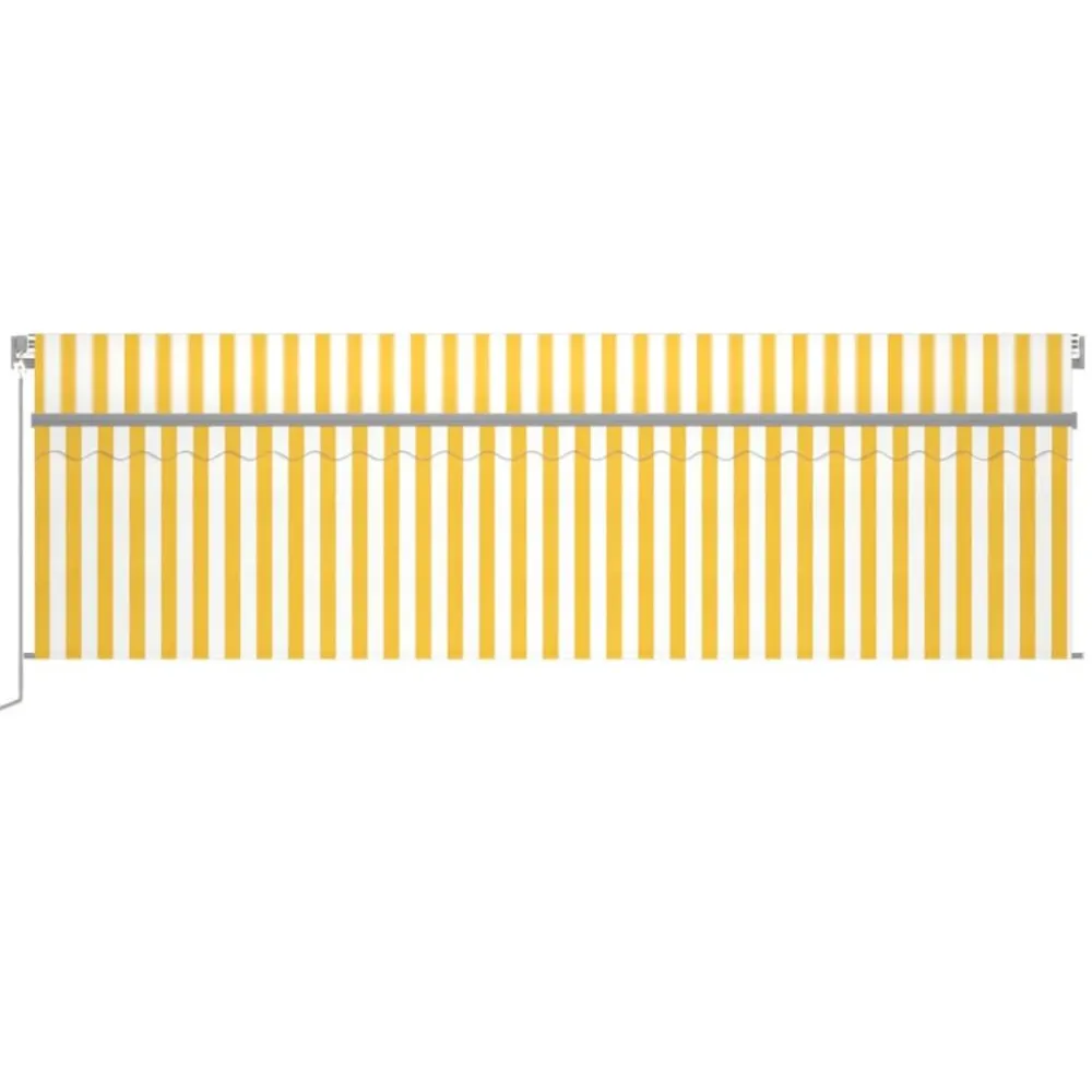 Sale FinePRICE Käsin sisäänkelattava markiisi verhot/LED 3,5x2,5 m kerma