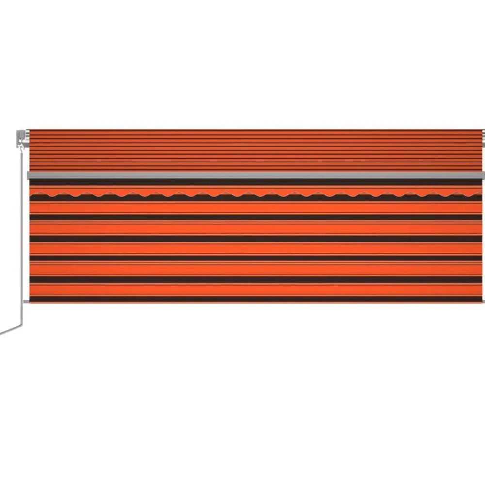 Sale FinePRICE Käsin sisäänkelattava markiisi verhot/LED 3,5x2,5 m kerma