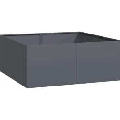 FinePRICE Kukkalaatikko antrasiitti 100x100x40 cm teräs (60817)