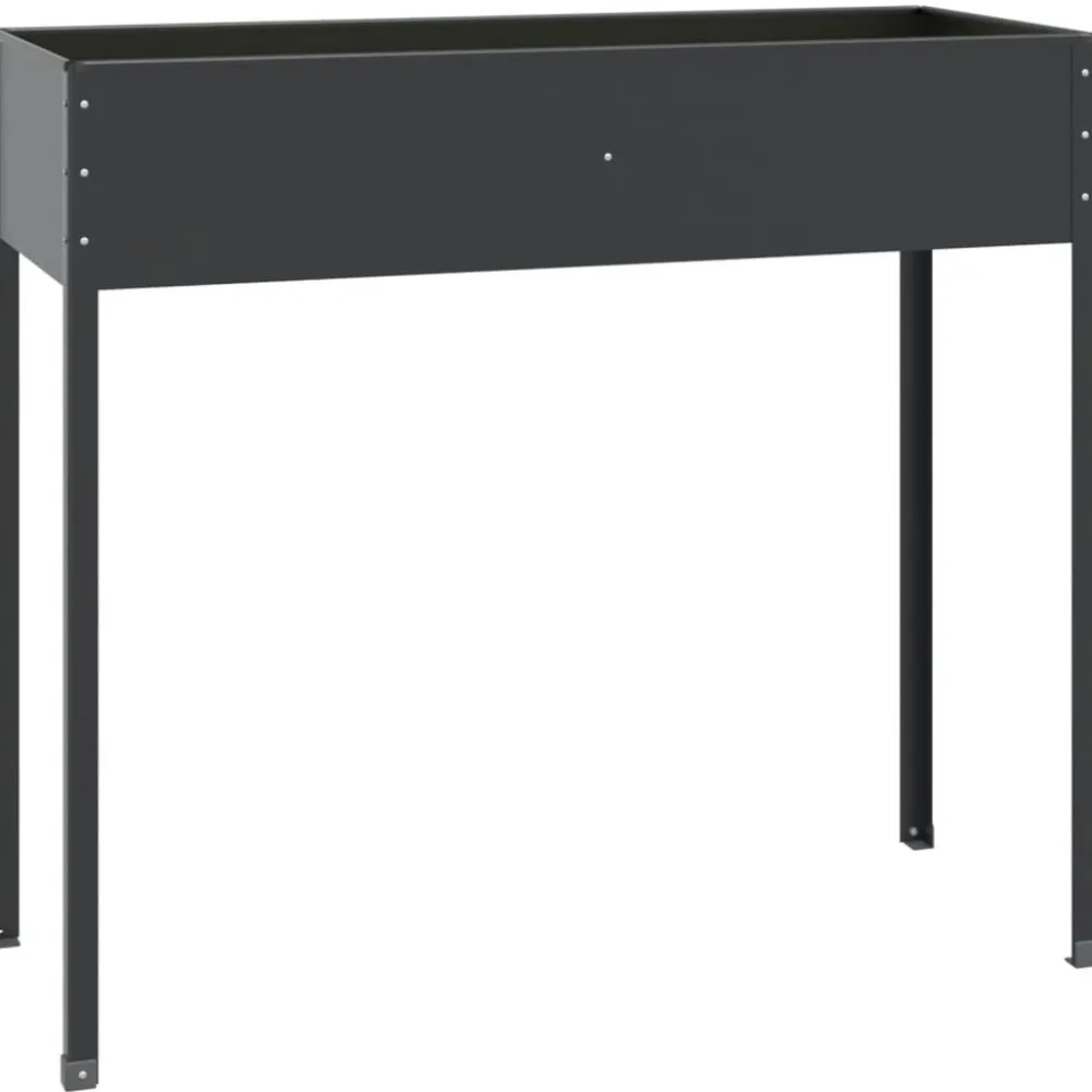 Discount FinePRICE Kukkalaatikko antrasiitti 100,5x40,5x90 cm galvanoitu teräs
