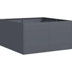 Sale FinePRICE Kukkalaatikko antrasiitti 80x80x40 cm kylmävalssattu teräs (60740)