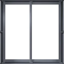 Sale FinePRICE Kukkalaatikko antrasiitti 80x80x40 cm kylmävalssattu teräs (60740)
