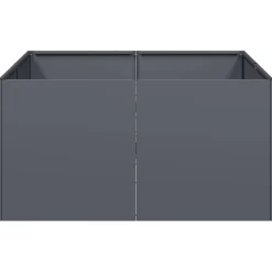 Sale FinePRICE Kukkalaatikko antrasiitti 80x80x40 cm kylmävalssattu teräs (60740)