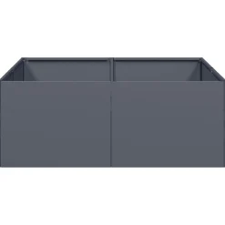 Best FinePRICE Kukkalaatikko antrasiitti 80x80x30 cm teräs (60803)