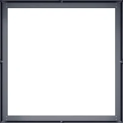 Best FinePRICE Kukkalaatikko antrasiitti 80x80x30 cm teräs (60803)