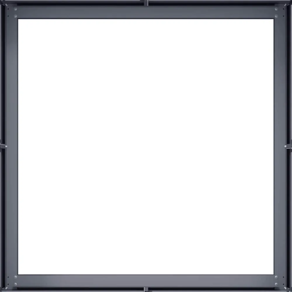 Best FinePRICE Kukkalaatikko antrasiitti 80x80x30 cm teräs (60803)