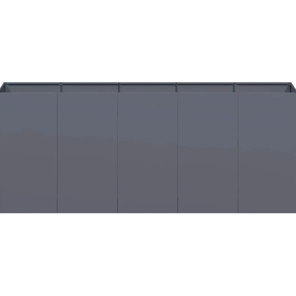 Outlet FinePRICE Kukkalaatikko antrasiitti 200x40x80 cm kylmävalssattu teräs (60726)