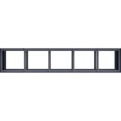 Outlet FinePRICE Kukkalaatikko antrasiitti 200x40x80 cm kylmävalssattu teräs (60726)