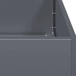 Outlet FinePRICE Kukkalaatikko antrasiitti 200x40x80 cm kylmävalssattu teräs (60726)