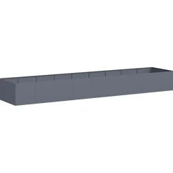 Outlet FinePRICE Kukkalaatikko antrasiitti 360x80x40 cm teräs (60768)