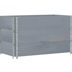 Online FinePRICE Kukkalaatikko harmaa 100x50 cm täysi mänty (95429)