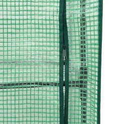 Clearance FinePRICE Kukkalaatikko kasvihuonepeitteellä rottinkityyli 120x40x138 cm (15843)