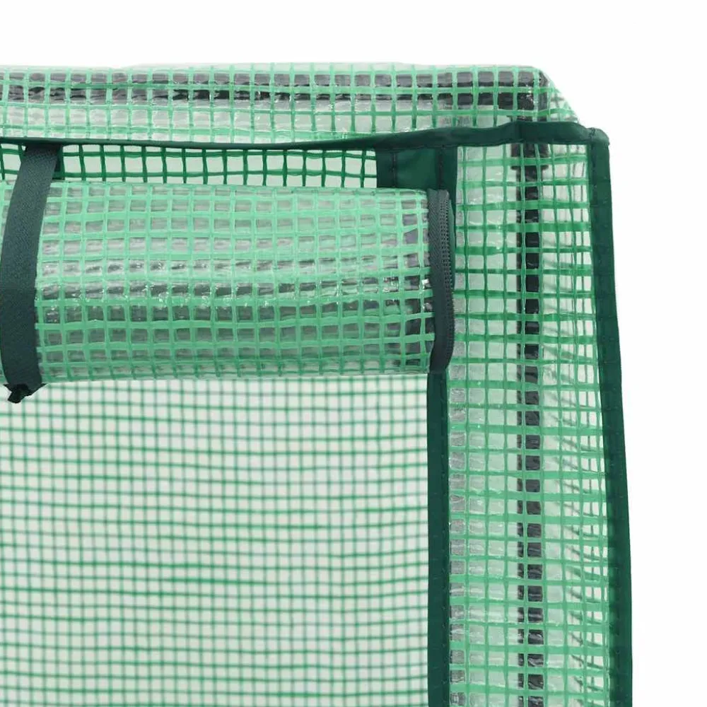 Best FinePRICE Kukkalaatikko kasvihuonepeitteellä rottinkityyli 120x40x138 cm (15829)