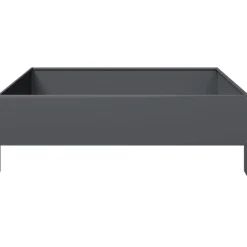Discount FinePRICE Kukkalaatikko korotettu antrasiitti 100x100x33,5 cm teräs (51026)