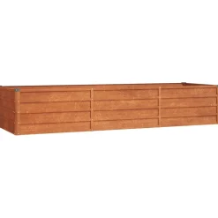 New FinePRICE Kukkalaatikko korotettu, ruoste, Corten teräs, eri kokoja (13585)