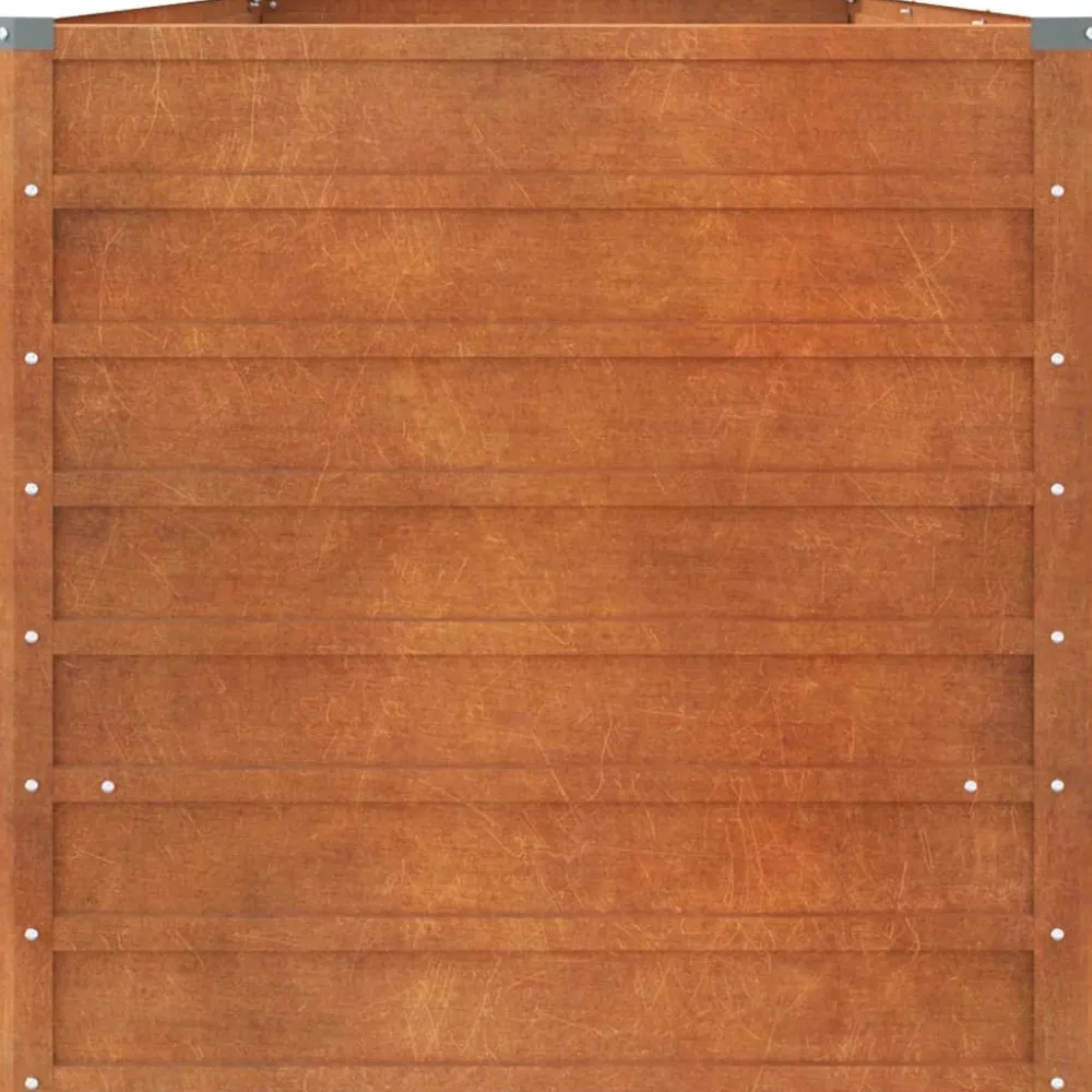 New FinePRICE Kukkalaatikko korotettu, ruoste, Corten teräs, eri kokoja (13585)
