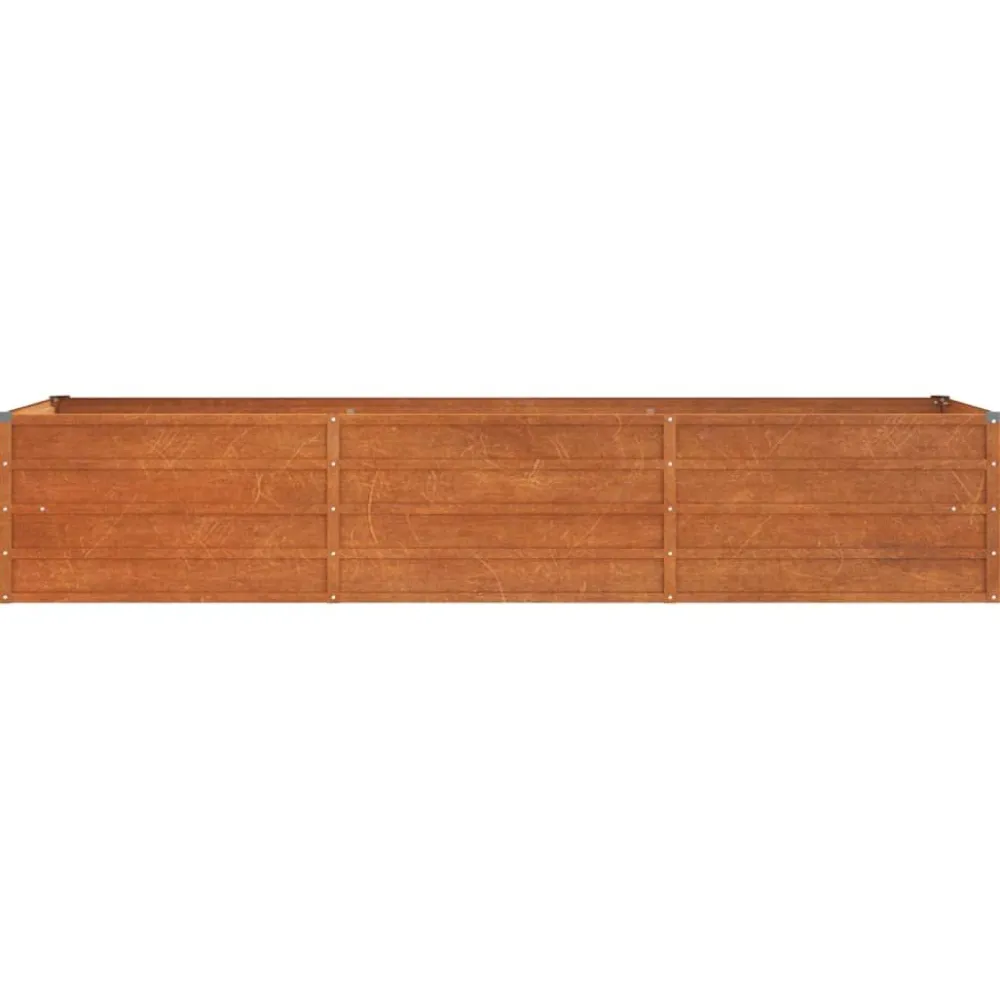 New FinePRICE Kukkalaatikko korotettu, ruoste, Corten teräs, eri kokoja (13585)