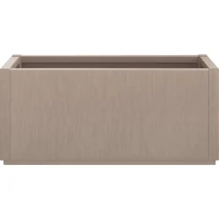 New FinePRICE Kukkalaatikko puutarhaan vaaleanruskea 80x36x35 cm PP (68778)