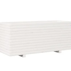 Online FinePRICE Kukkalaatikko puutarhaan valkoinen 110x40x49,5 cm täysi mänty (47379)