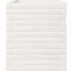 Online FinePRICE Kukkalaatikko puutarhaan valkoinen 110x40x49,5 cm täysi mänty (47379)