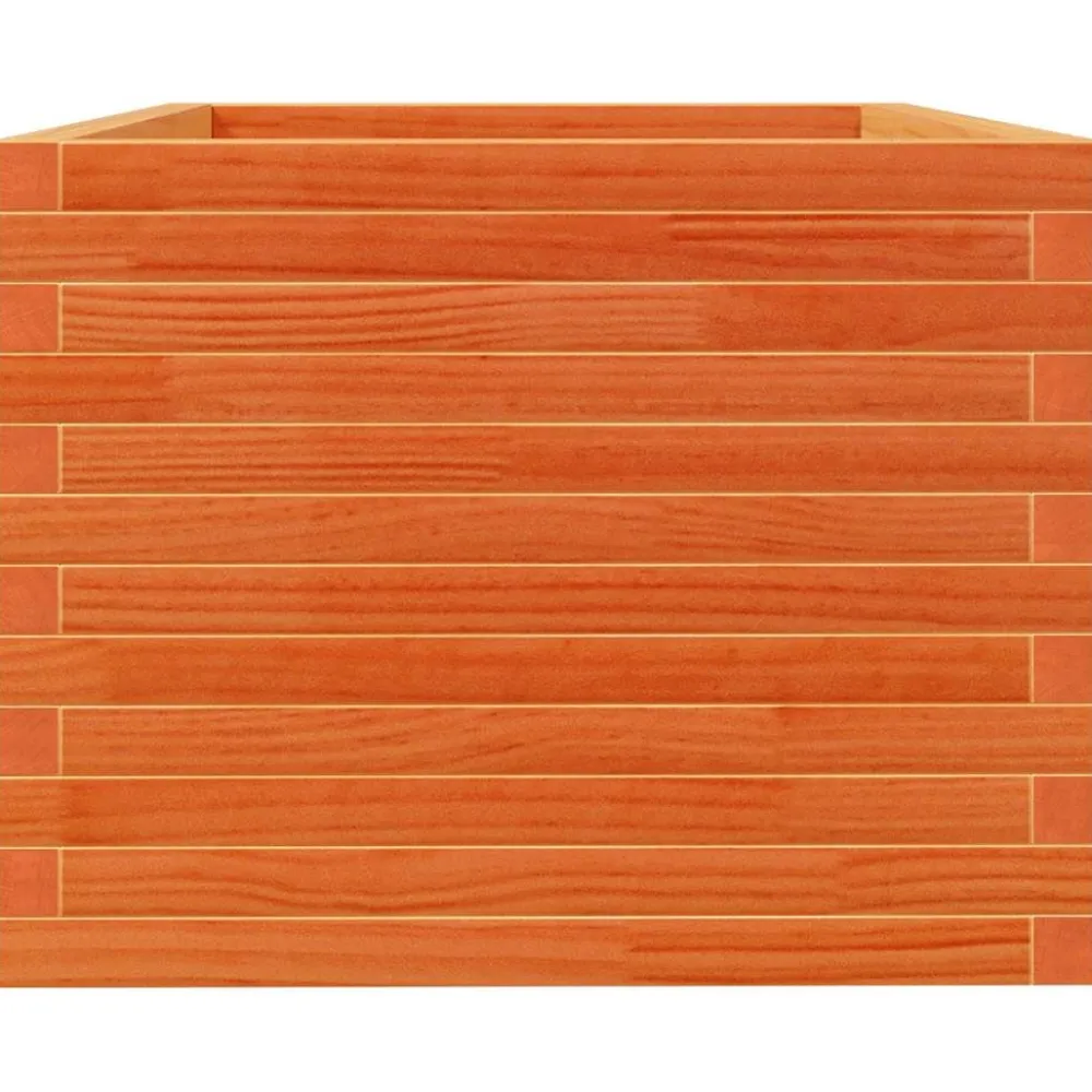 Hot FinePRICE Kukkalaatikko puutarhaan vahanruskea 90x60x49,5 cm täysi mänty (47385)