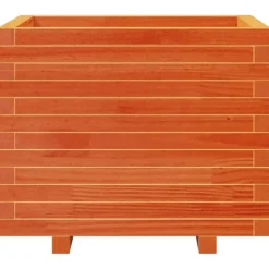 Hot FinePRICE Kukkalaatikko puutarhaan vahanruskea 60x60x49,5 cm täysi mänty (47360)