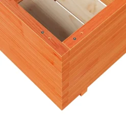 Hot FinePRICE Kukkalaatikko puutarhaan vahanruskea 60x60x49,5 cm täysi mänty (47360)