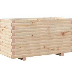 Outlet FinePRICE Kukkalaatikko puutarhaan 90x40x49,5 cm täysi mänty (47373)