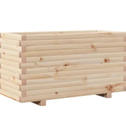 Outlet FinePRICE Kukkalaatikko puutarhaan 90x40x49,5 cm täysi mänty (47373)