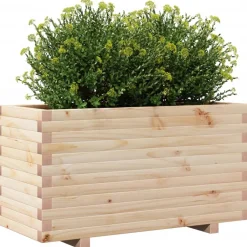 Outlet FinePRICE Kukkalaatikko puutarhaan 90x40x49,5 cm täysi mänty (47373)