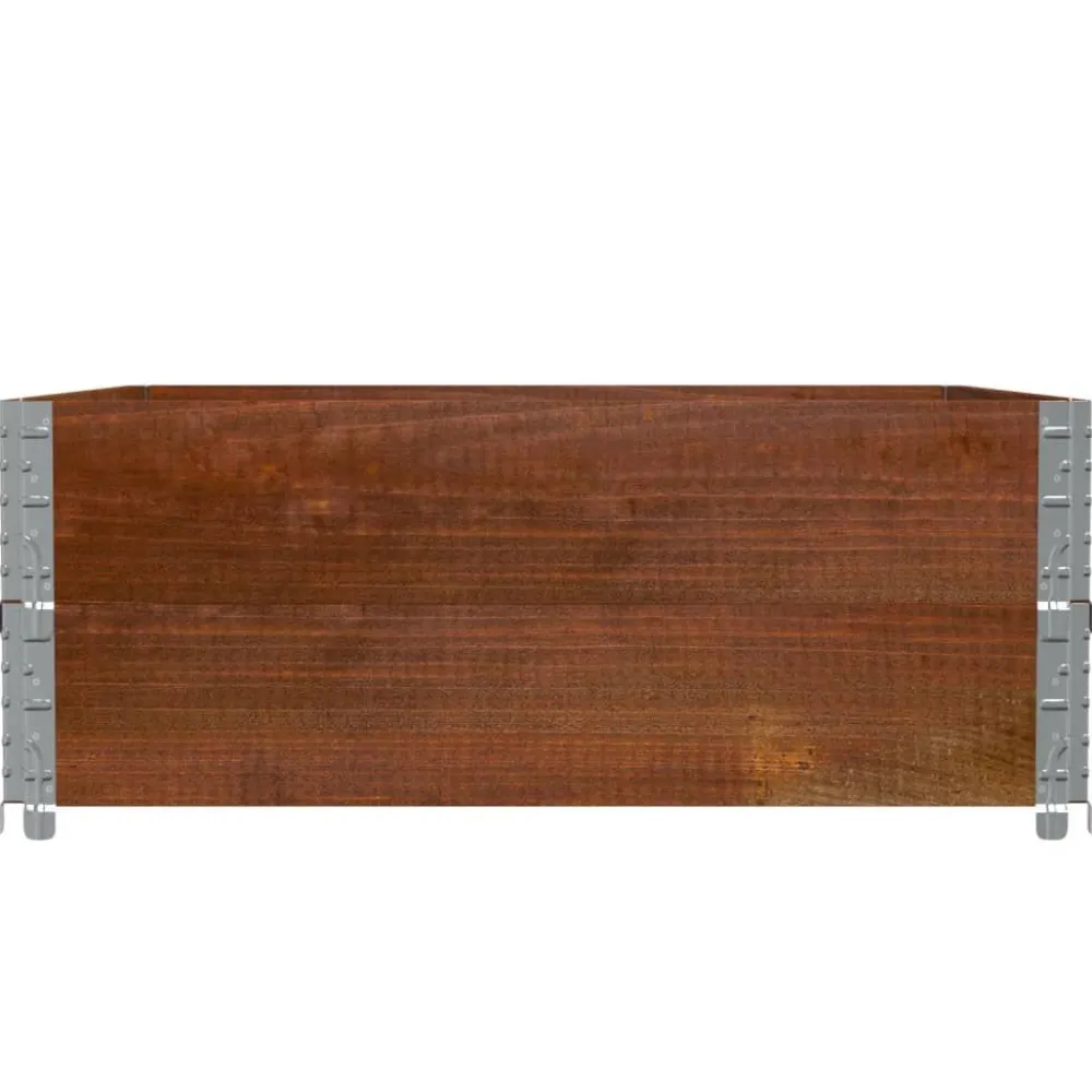 FinePRICE Kukkalaatikko ruskea 100x100 cm täysi mänty (95402)