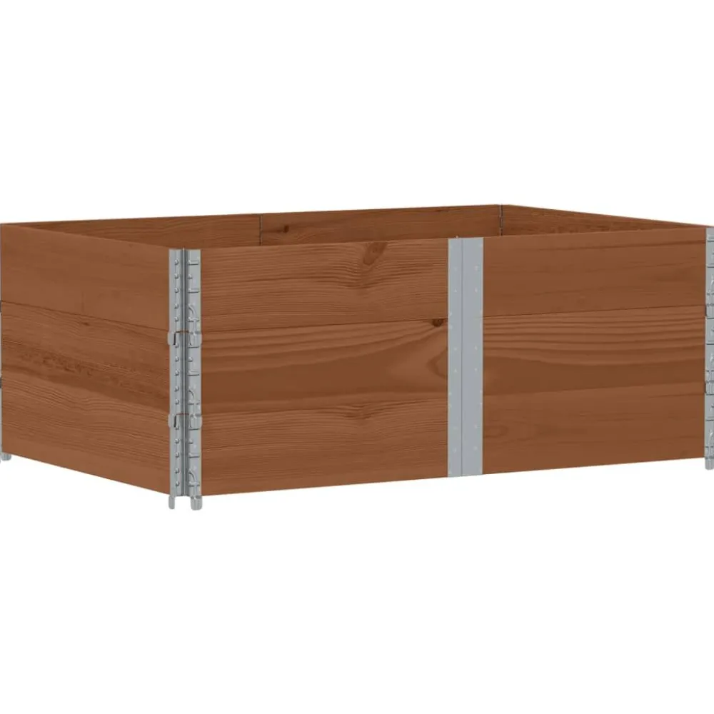Clearance FinePRICE Kukkalaatikko ruskea 150x100 cm täysi mänty (95442)