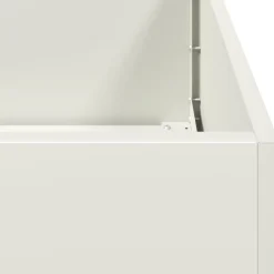 Online FinePRICE Kukkalaatikko valkoinen 40x80x40 cm kylmävalssattu teräs (60732)
