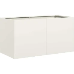 Discount FinePRICE Kukkalaatikko valkoinen 80x40x40 cm kylmävalssattu teräs (60669)