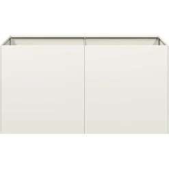 Discount FinePRICE Kukkalaatikko valkoinen 80x40x40 cm kylmävalssattu teräs (60669)