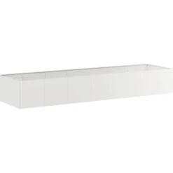 Best FinePRICE Kukkalaatikko 280x80x40 cm ruostumaton teräs (60763)