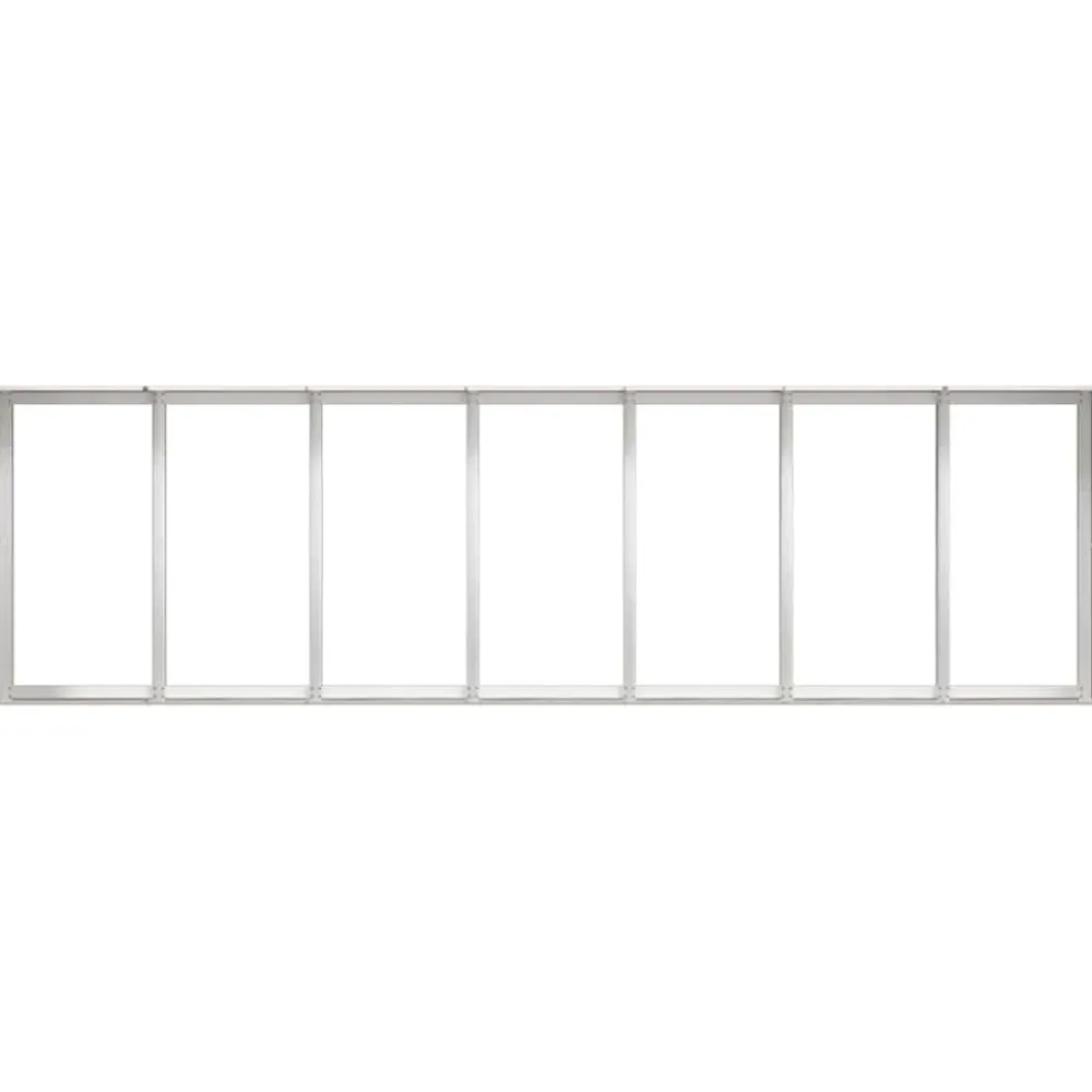 Best FinePRICE Kukkalaatikko 280x80x40 cm ruostumaton teräs (60763)
