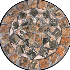 Home4you Kukkapöytä MOSAIC Ø30xK35 cm, musta
