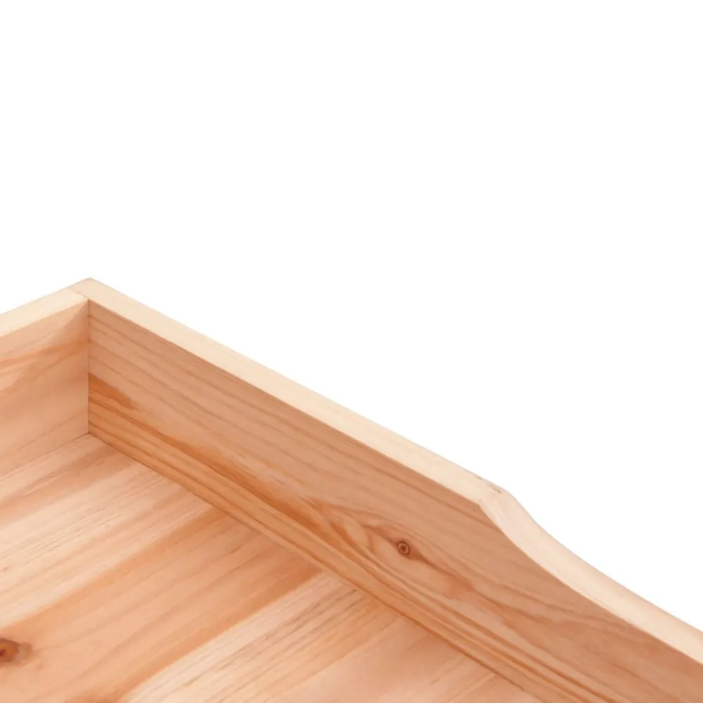 Discount FinePRICE Kukkapöytä hyllyllä ruskea 78x38x82,5 cm täysi kuusi (56350)