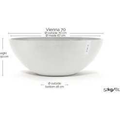 Clearance Ecopots Kukkaruukku Vienna, eri kokoja ja värejä